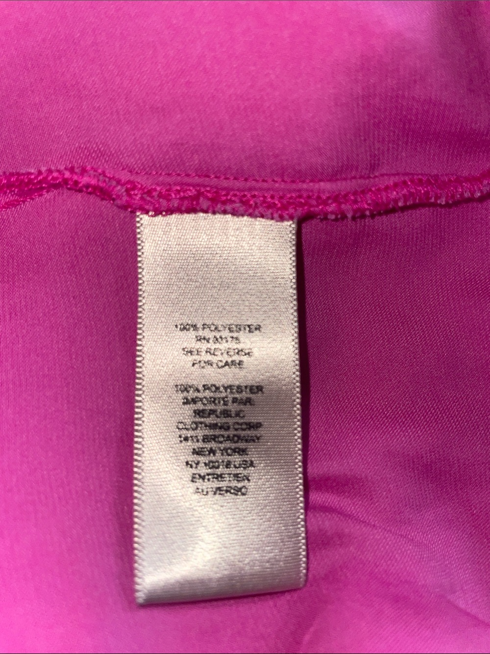 Catherine Malandrino Hot Pink Ruffled Tie-Neck Blouse - Picture 10 of 10